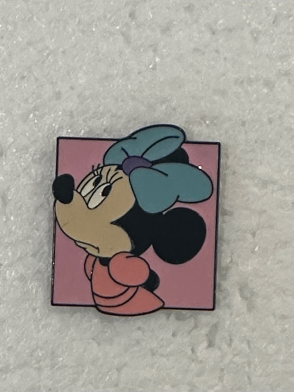 Minnie Mouse Pink & Teal Enamel Pin